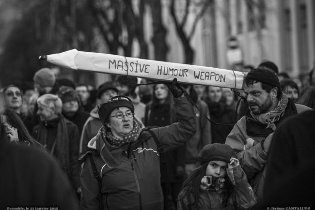 Hommage à Charlie Hebdo Grenoble