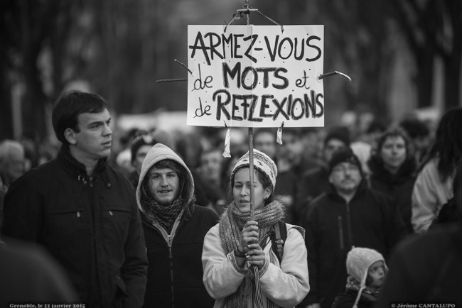 Manifestation Charlie Hebdo Grenoble